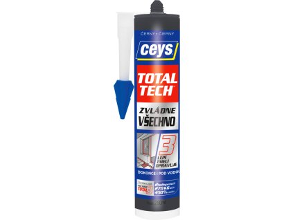 Ceys Total Tech univerzální lepidlo a tmel, černý, 290 ml