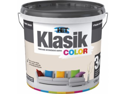 Het Klasik Color malířská barva, 0218 béžový pískový, 1,5 kg