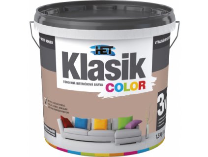 Het Klasik Color malířská barva, 0257 hnědý ořechový, 1,5 kg
