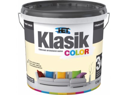 Het Klasik Color malířská barva, 0667 žlutý vanilkový, 1,5 kg
