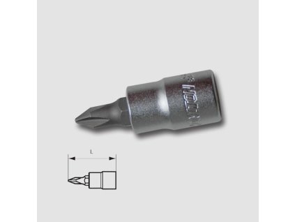 Hlavice zástrčná 1/4" PH 2