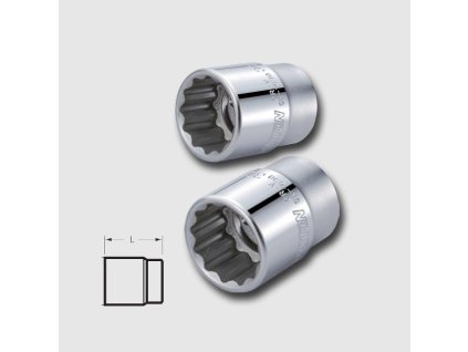 Hlavice dvanáctihranná CRV 3/4" 32mm