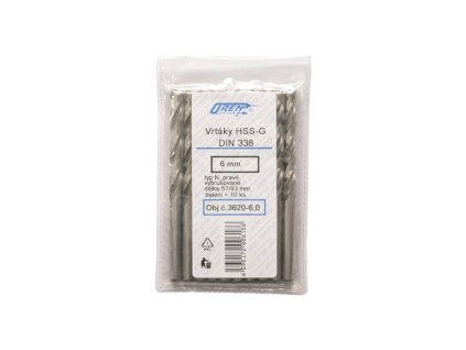 Vrták OREN DIN 338 HSS-G, vybrušovaný 6,8 mm