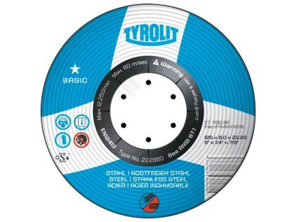 457446 kot 125x6x22 2 basic tyrolit