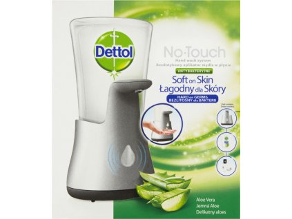 Dettol Jemná Aloe bezdotykový dávkovač mýdla a náplň, 250 ml
