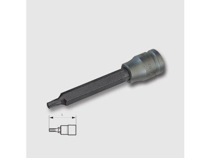 Hlavice zástrčná torx 1/2" T30x140mm