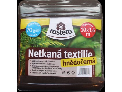 Neotex / netkaná textilie Rosteto - hnědočerný 70g šíře 10 x 1,6 m