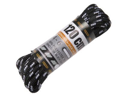 Laces Black-Grey Box 120 cm