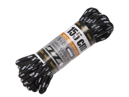 Laces Black-Grey Box 155 cm