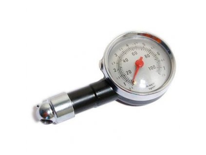 Měřič tlaku pneumatik METAL 7 bar COMPASS  od 0,5 do 7,5 kg/cm2