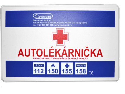 Autolékárnička, typ I, plastová