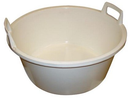 Škopek 49cm bílý s uchy