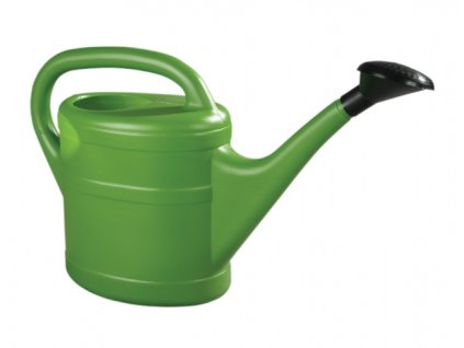 Konev s růžicí plastová zelená 5l