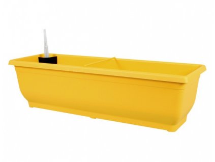 Truhlík samozavlažovací TORENIE plastový žlutý 50cm