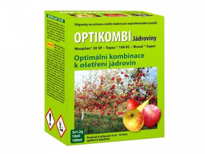 Přípravek OPTIKOMBI na jádroviny 3x1,2g+10+100ml