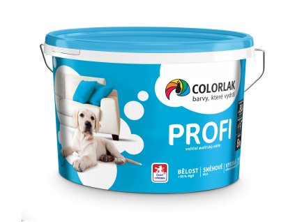PROINTERIÉR profi V2099 0100 bílá 1,5 kg - Sněhově bílá hladká matná disperzní interiérová malířská barva profesionální kvality.