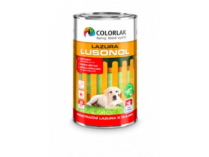 LUSONOL S1023 lazura 0051 zelená jedlová 0,9 L - Penetrační lazura s olejem.