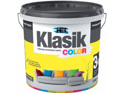 Het Klasik Color malířská barva, 0618 sytá žlutá, 1,5 kg