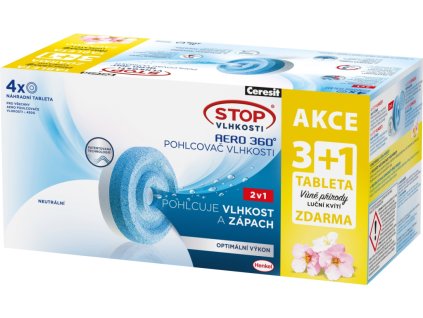 Ceresit Stop vlhkosti Aero 360° odvlhčovač náplň, luční kvítí 4× 450 g