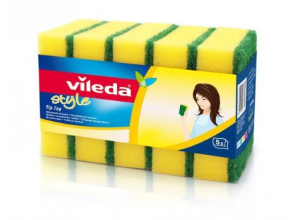 Vileda Style Tip Top, houbičky na nádobí, balení 3 + 2 ks ZDARMA