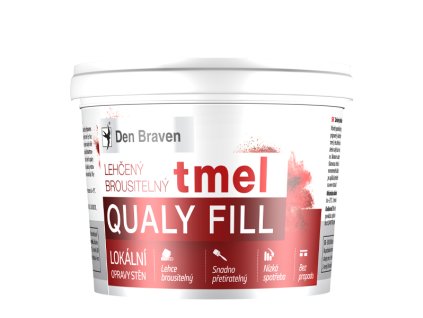 Lehčený brousitelný tmel (Qualy Fill) 250 ml kelímek bílá