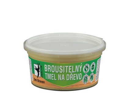 Brousitelný tmel na dřevo 250 g kelímek bílá