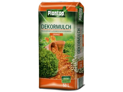 Štěpka dekorační Plantop - 50 l oranžový