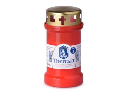 Bolsius Theresia víčko 170g červená litá
