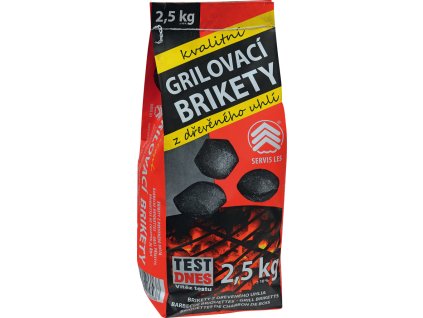 Dřevěné uhlí Servis Les grilovací brikety 2,5 kg