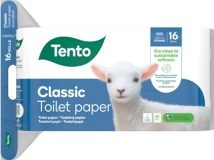 Tento Ellegance Classic 3vrstvý toaletní papír, role 150 útržků, 18 m, 16 rolí