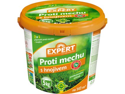 Přípravek EXPERT na trávník proti mechu s hnojivem 5kg