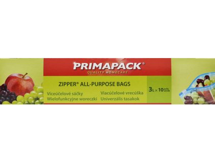 Primapack Zipper víceúčelové sáčky 3 l, 10 ks