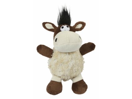 82355 plysovy piskaci oslik Shaggy pro psy