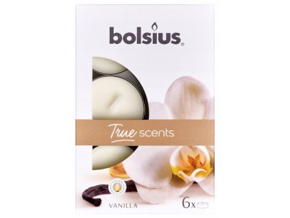 Bolsius Aromatic 2.0 Čajové 6ks Vanilla, vonné svíčky