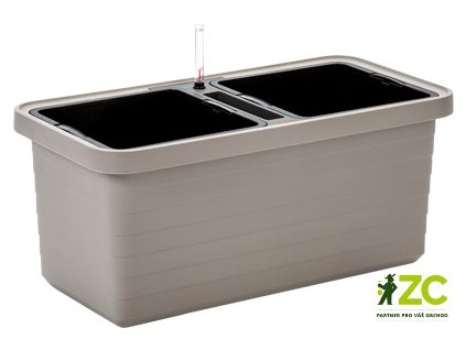 Truhlík samozavlažovací Berberis Duo - taupe 80 cm