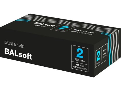 BALsoft 2vrstvé papírové kapesníčky v krabici, 150 ks