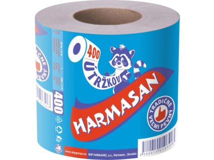Harmasan 1vrstvý toaletní papír, role 400 útržků, 1 role