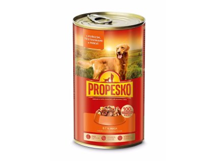 PROPESKO DOG kousky 1240g kuře+těstoviny+mrkev-9027