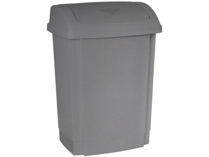 Koš 25L výklopný šedý