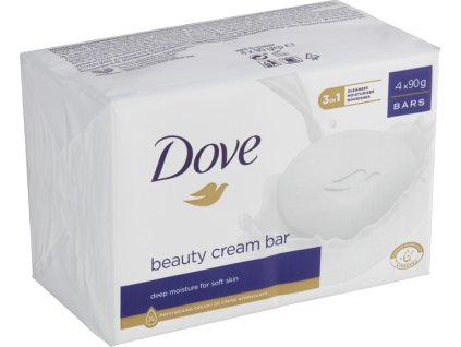 Dove tuhé mýdlo Original Beauty Cream Bar, 4× 90 g