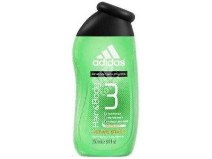 adidas hair body 3 active start sprchovy gel na telo a vlasy pro muze 250 ml