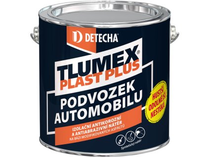 Tlumex Plast Plus antikorozní barva na auto a podvozek, černá, 2 kg