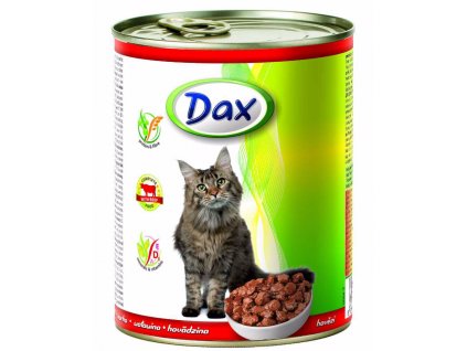 Dax Cat kousky hovězí, konzerva 830 g