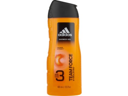 Adidas sprchový gel 400ml Team Force sprchový gel 3v1 na tělo a vlasy