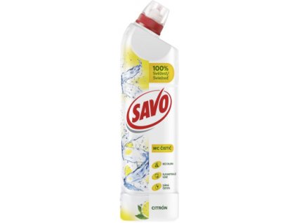 SAVO WC čistič Citrón, 750 ml