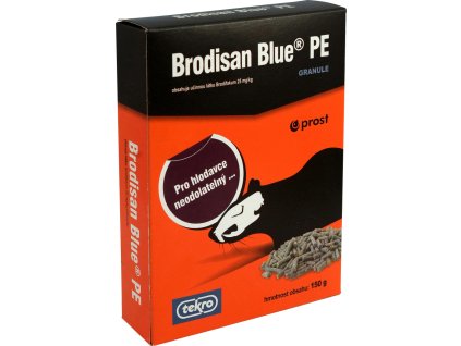 Brodisan Blue PE granule k hubení hlodavců, 150 g