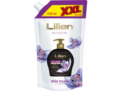 Lilien tekuté mýdlo krémové Wild Orchid  XXL náplň, 1250 ml