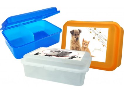 box 1 50l svacina deleny mazlici friends 18x13x7cm plast