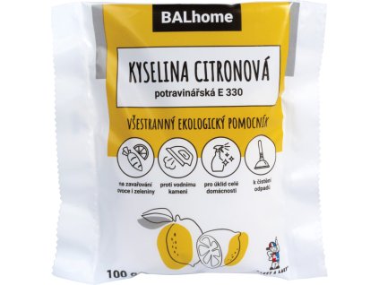 BALhome kyselina citronová potravinářská E 330, 100 g