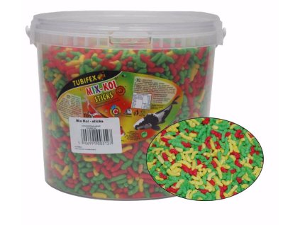 Krmivo KOI MIX tyčinky dóza 5L